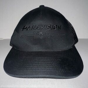 Black Panavision Trucker Cap Hat